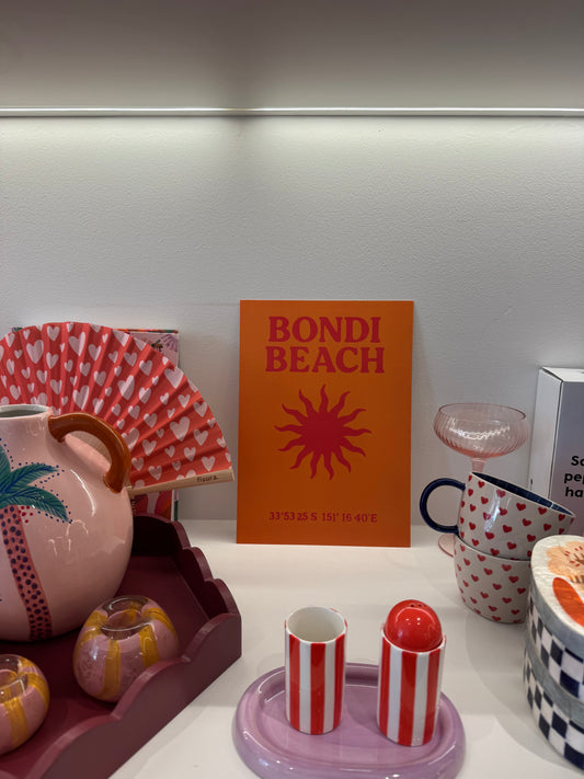 A4 Poster /Sunny Graphic Bondi