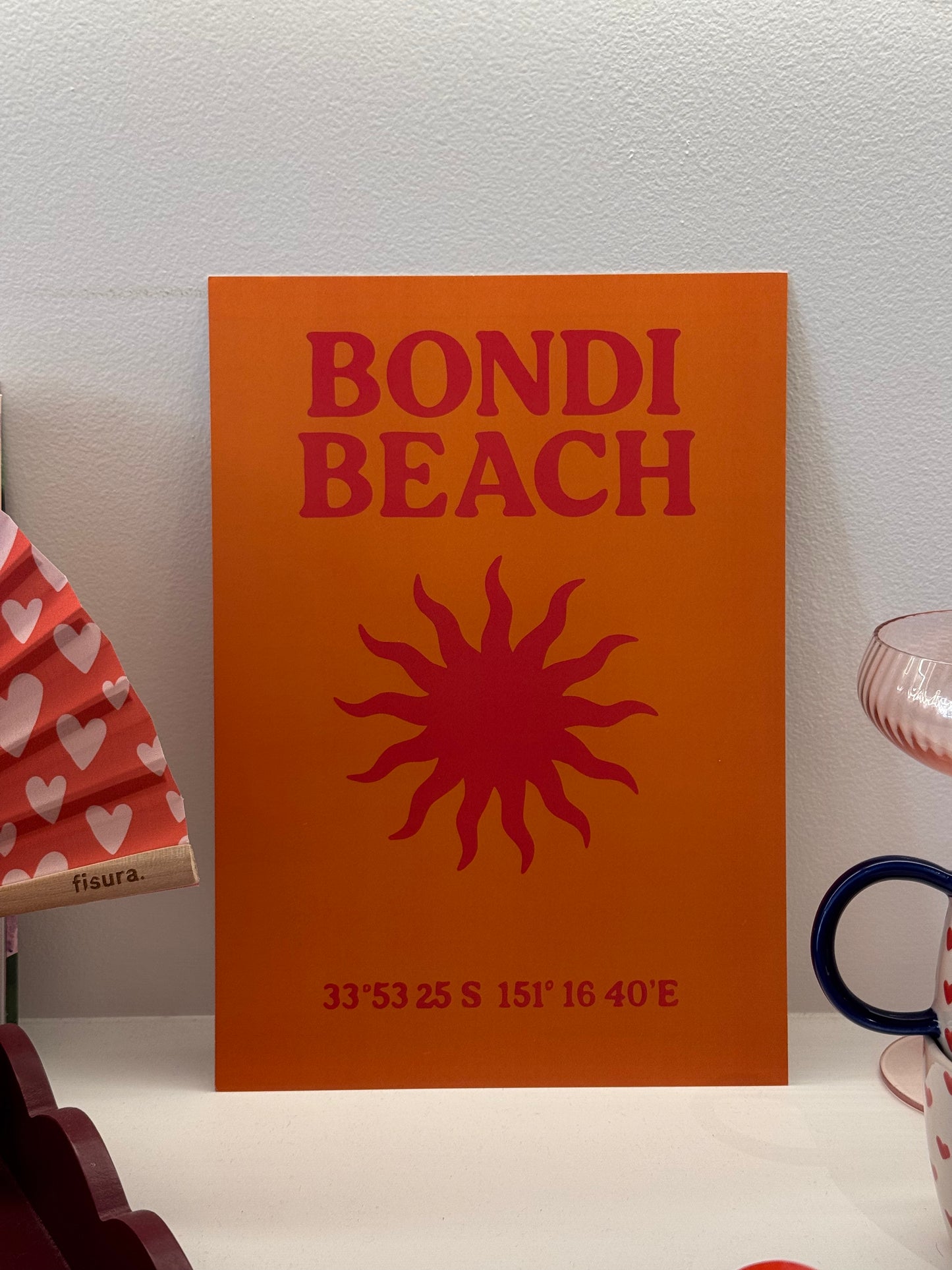 A4 Poster /Sunny Graphic Bondi